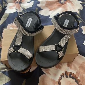 SM Rhinestone embellished sandal very comfortable
